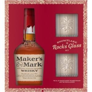Maker's Mark With Snowflake Glass