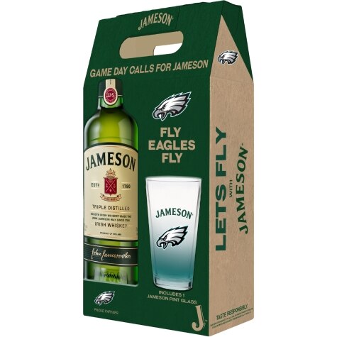 Jameson Irish Whiskey with Philadelphia Eagles Cup