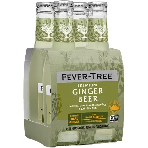 Fever Tree Ginger Beer Nonalcoholic 4x200 mL