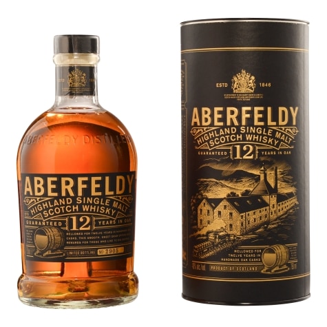 Year 12 Aberfeldy Highland Scotch Single Malt Old