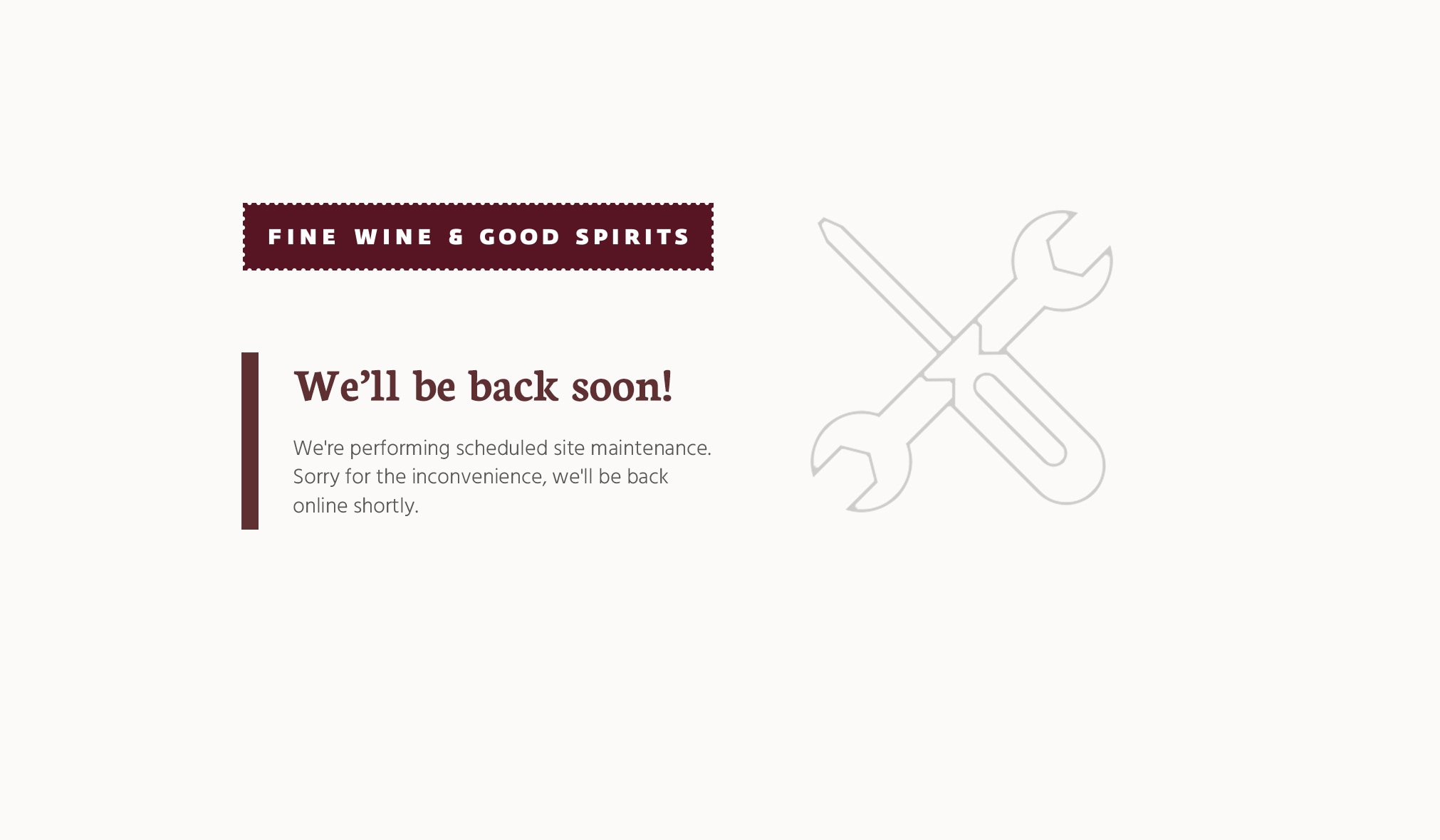 We're performing site maintenance